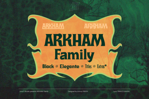 Arkham: A Bold Display Font That Elevates Brand Identity