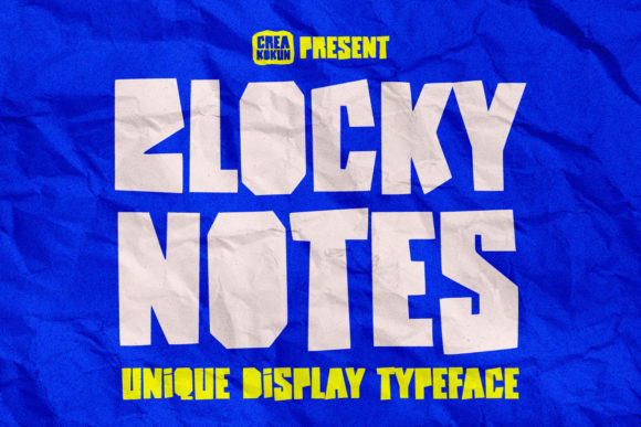 Blocky Notes: A Bold Display Font for Crafters and Product Designers