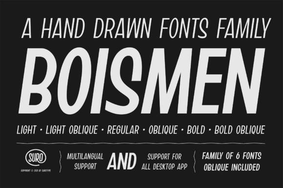 Boismen: A Bold Display Font for Dynamic Editorial Design