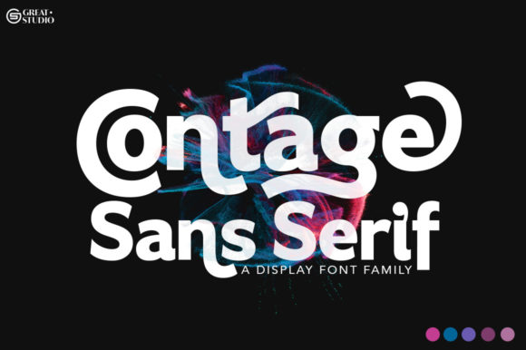 Contage: A Modern Display Font for Crisp Campaign Typography