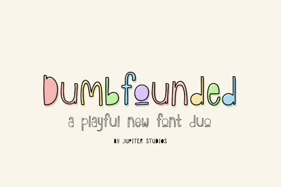 Dumbfounded Duo: A Playful Display Font for Crafters and Makers