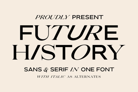 Future History: A Bold Display Font for Crafters and Product Designers