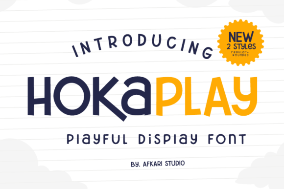 Hokaplay: A Playful Display Font for Small Business Branding
