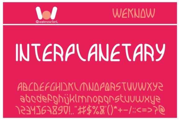 Interplanetary: A Cool Display Font for Crafters and Product Designers