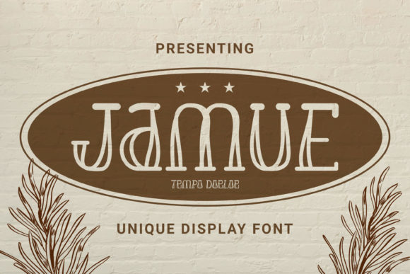 Jamue: A Handmade Creator’s Go-To Display Font for Relaxed, Charming Designs