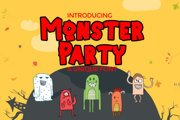 Monster Party: A Playful Display Font for Bold Brand Campaigns