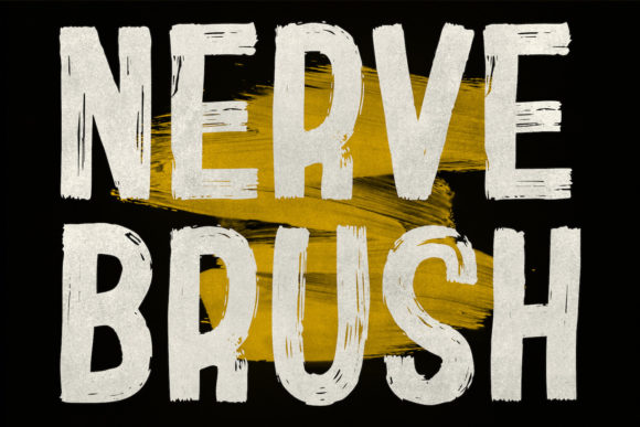 Nerve Brush: A Bold Display Font for Digital Designers