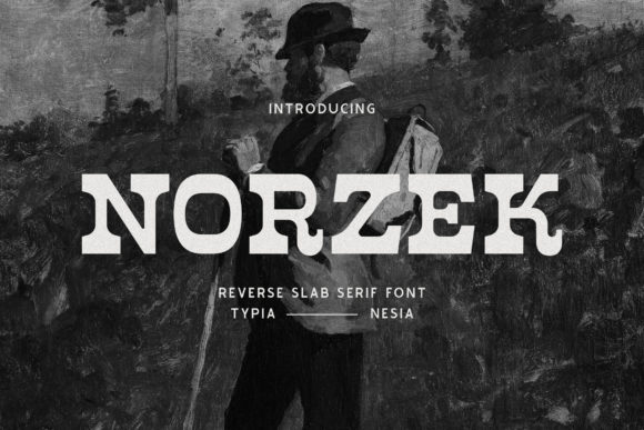Norzek: A Bold Western Display Font for Creative Branding Projects