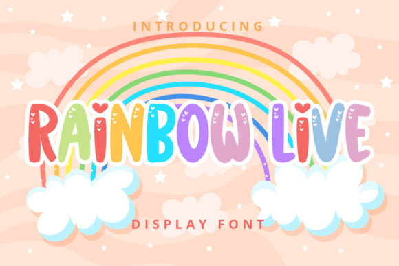 Rainbow Live: A Playful Display Font for Creative Web Design