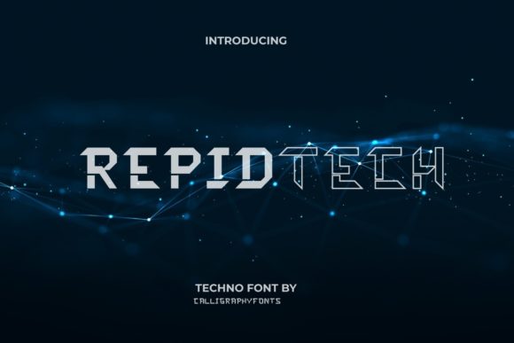 Rapidtech: A Futuristic Font for Crafters and Makers