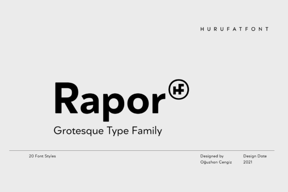 Rapor: A Modern Display Font That Elevates Brand Identity with Simplicity
