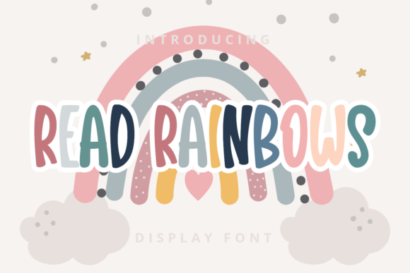 Read Rainbows: A Playful Display Font for Digital Branding