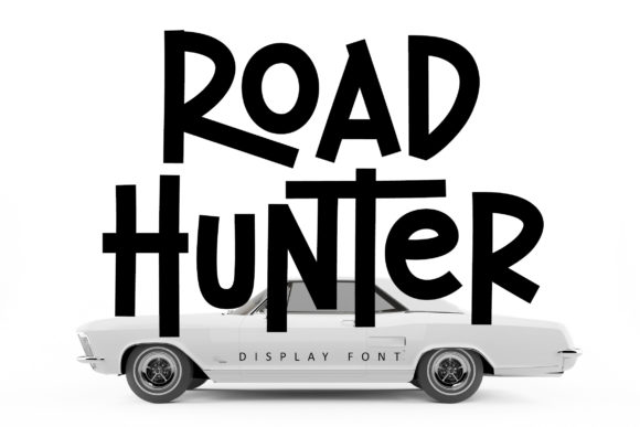 Road Hunter: A Bold Display Font for Handmade Labels, Invitations & More