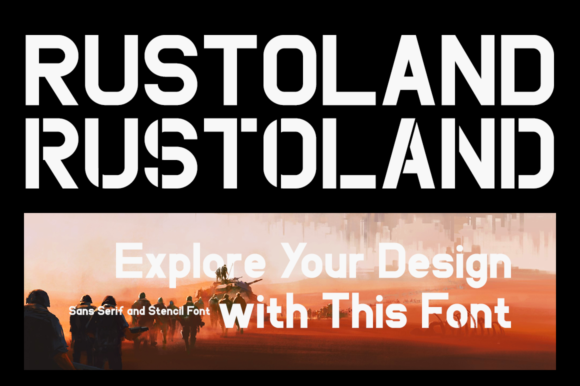 Rustoland: A Bold Display Font for Modern Branding Projects
