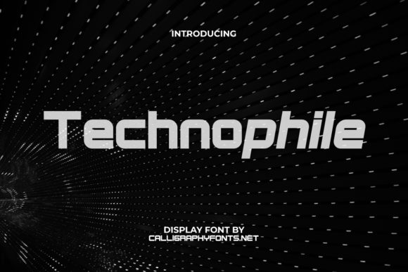 Technophile: A Bold Display Font for Modern Web Design Projects