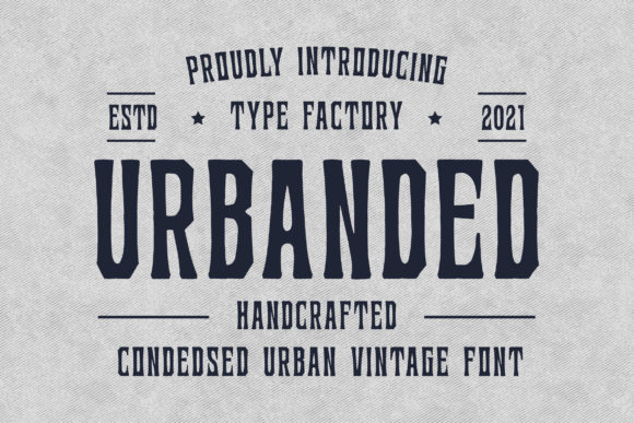 Urbanded: A Bold Display Font That Elevates Handmade Product Design