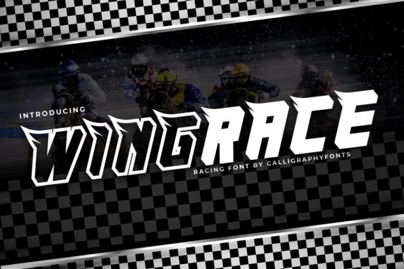 WingRace Font: A Bold Display Typeface for Modern Web Design